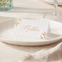 Foiled Leaves Wedding Place Cards, thumbnail 1 of 2