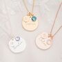 Personalised Birthday Disc Name Necklace, thumbnail 1 of 12