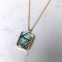 The Rectangle Labradorite Necklace, thumbnail 1 of 10