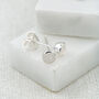 Sterling Silver Birthstone Stud Earrings, thumbnail 9 of 12