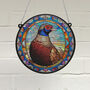 Pheasant Stained Glass Effect Suncatcher, thumbnail 1 of 6