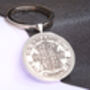 1946 80th Birthday Half Crown Coin Keyring Gift, thumbnail 1 of 5