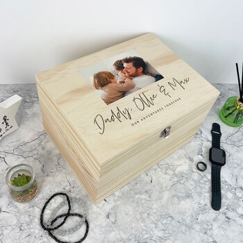 Personalised Our Adventures Together Photo Memory Box, 2 of 9