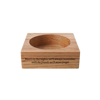 Oak Wine Bottle Holder 'Perfect Pairing' | Special Gift | Birthday | Oak | Wine Gift | Special Friends, 2 of 2