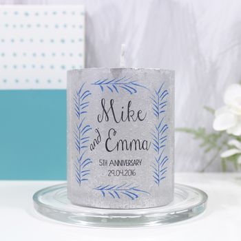 Personalised Anniversary Metallic Candle Gift, 4 of 12