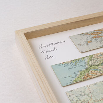 Remember When… Personalised Five Map Print Gift, 6 of 8