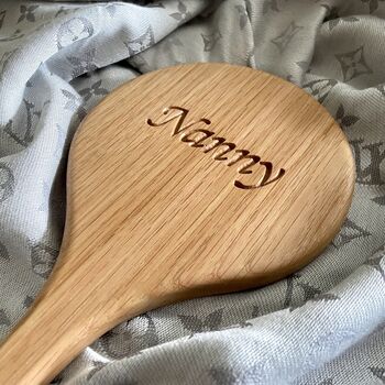 Personalised Wooden Hand Mirror, 6 of 6