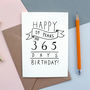 '59 Years And 365 Days' 60th Birthday Card, thumbnail 2 of 2
