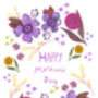 Floral And Botanical Mother's Day Card, thumbnail 3 of 4
