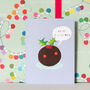 Mini Christmas Pudding Card, thumbnail 1 of 5