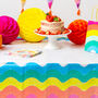 Rainbow Colourful Party Tablecloth, thumbnail 1 of 3