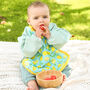 Baby Weaning Bib Coverall In Lemon, thumbnail 6 of 8