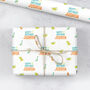 Personalised Birthday Dinosaur Wrapping Paper, thumbnail 1 of 3