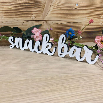 Snack Bar Sign Wedding Party Events, 3 of 4