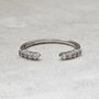 Open Cuff Diamond Ring, thumbnail 1 of 8