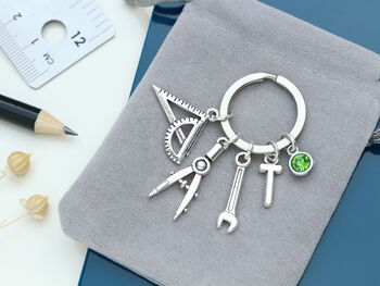 Engineer Personalised Keyring Engineering Student, Graduation Gift, 4 of 8