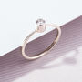 9ct Gold Tall Diamond Engagement Ring, thumbnail 4 of 11