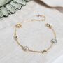 Miramar Gold Gemstone Strength And Courage Bracelet, thumbnail 1 of 4