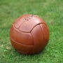 Personalised Vintage Tan Leather Football, thumbnail 4 of 7