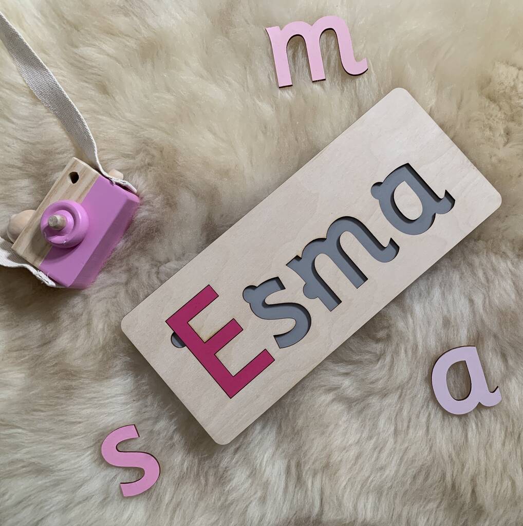 Handmade Children's Personalised Wooden Puzzle, 1 of 4