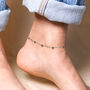 Stainless Steel Heart Charm Anklet, thumbnail 1 of 3