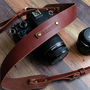 Handmade Italian Leather Adjustable Camera Strap, thumbnail 5 of 6