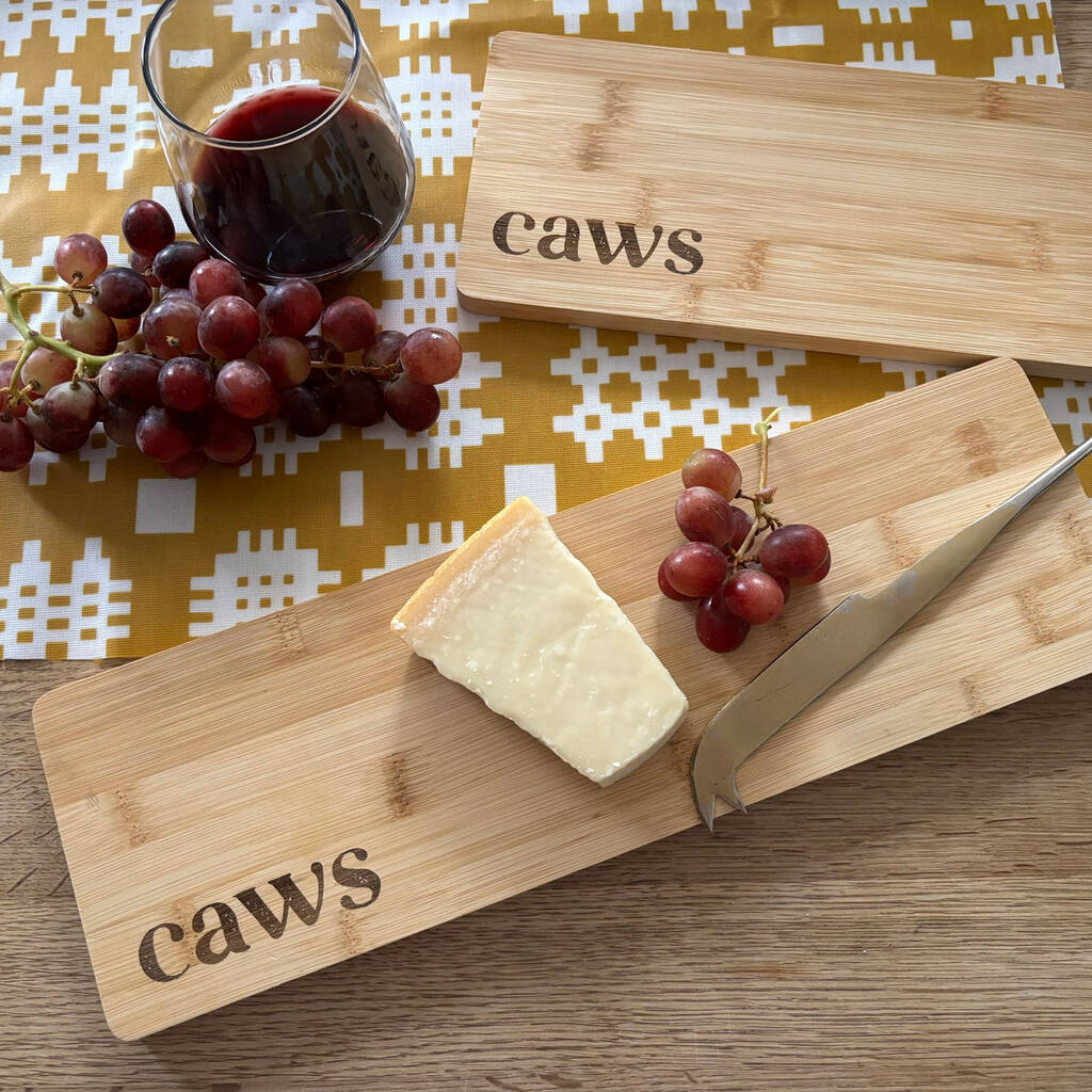 Caws Engraved Welsh Cheese Board