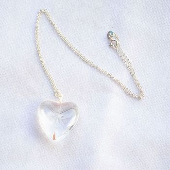 Dandelion Seed Heart Necklace, 2 of 4