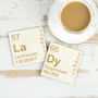 Pair Of Wooden Periodic Table Coasters, thumbnail 3 of 4