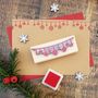 Christmas String Of Baubles Rubber Stamp, thumbnail 1 of 2