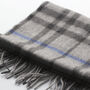 Men's Personalised Pure Cashmere Check Scarf, thumbnail 5 of 12