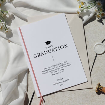 Happy Graduation Card Personalised Gift For Him, 3 of 7