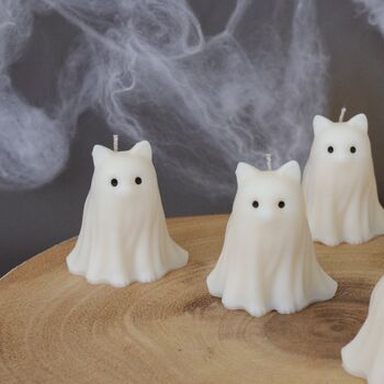 Halloween Ghosty Cat Candle, 3 of 5