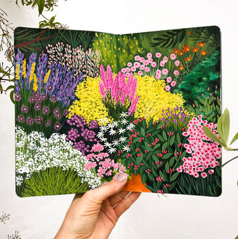 A4 Botanical Flower Garden Giclee Art Print, 4 of 5