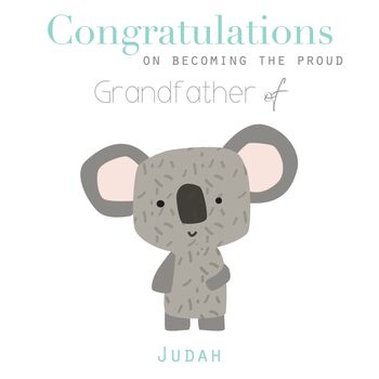 Congratulations On Becoming Grandparent's Greeting Card, 8 of 9