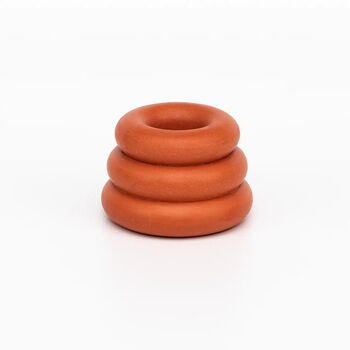 Triple O Candleholder: Terracotta, 2 of 4