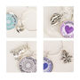 Personalised Hearts And Flowers Wine Glass Charm, thumbnail 6 of 8