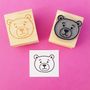 Teddy Bear Rubber Stamp, thumbnail 1 of 2