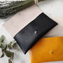 'Hidden Message' Personalised Leather Clutch Bag, thumbnail 11 of 12