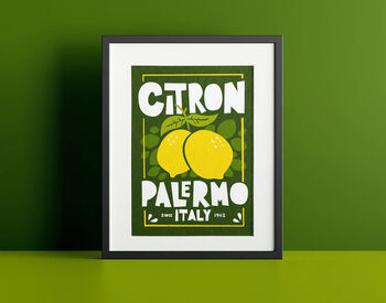 Citron Palermo Italian Lemons Print, 9 of 9