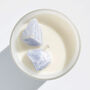 Time For Calm Blue Celestite Crystal Candle, thumbnail 2 of 8