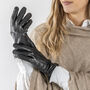 Stitch Detail Leather Gloves, thumbnail 1 of 4