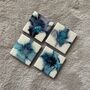 Sold Homely Floral Spring Coasters | Set Of Two/Four, thumbnail 6 of 8