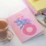 A4 Gold Foiled Pink And Orange Floral Notebook, thumbnail 4 of 4