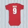 Personalised Wales Football Supporters Babygrows, thumbnail 5 of 6