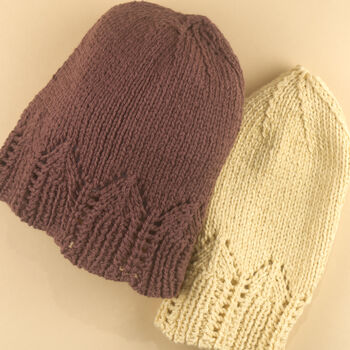 Hand Knit Organic Spring Hat Earthy Mustard, 2 of 2
