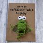 Frog Unforgettable Crochet Birthday Card Handmade, thumbnail 7 of 12