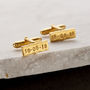 Personalised Silver Rectangle Cufflinks, thumbnail 6 of 9
