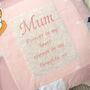 Personalised Patchwork Memory Cushion,Embroidered Words, thumbnail 10 of 11