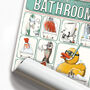 Funny Bathroom Poster, Toilet Humour, thumbnail 3 of 7